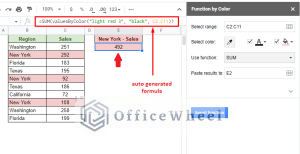 How to Sum Colored Cells in Google Sheets (2 Ways) - OfficeWheel