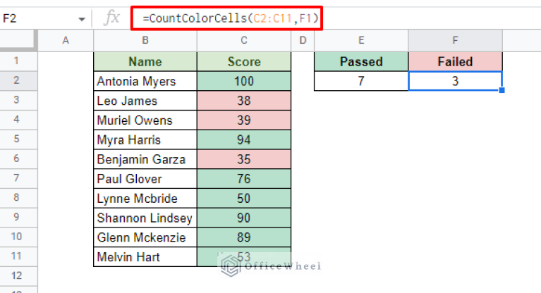 Count Cellls How to Count Cells in Google Sheets (4 Easy Ways) - OfficeWheel