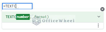 text function syntax google sheets