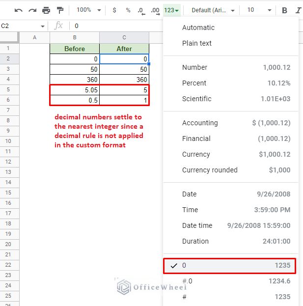 Google Sheets: Custom Number Format (A Comprehensive Guide) - OfficeWheel