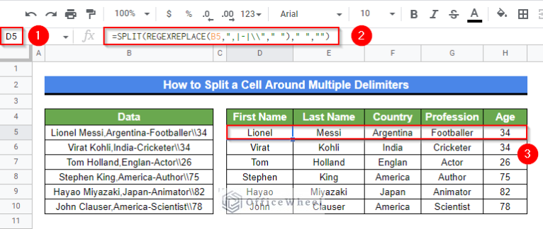 How to Split a Cell in Google Sheets (9 Quick Methods)