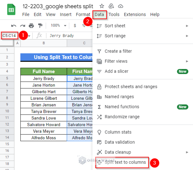 How to Split a Cell in Google Sheets (9 Quick Methods)