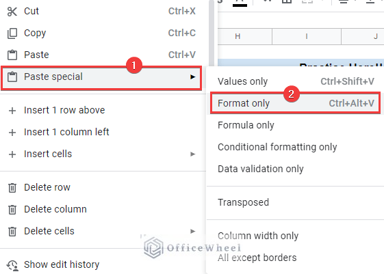 Copy Conditional Formatting with Relative Cell References in Google Sheets