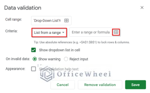 How to Use Data Validation in Google Sheets from Another Sheet