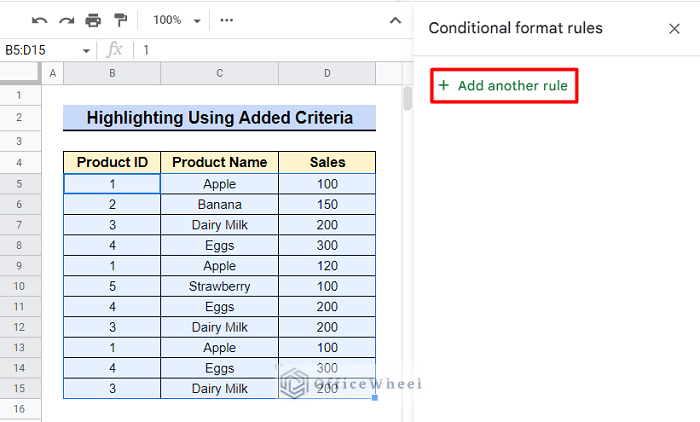 Use Added Criteria to Highlight Duplicates in Google Sheets
