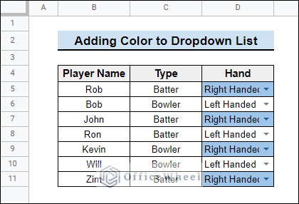 add color to first option in drop down list