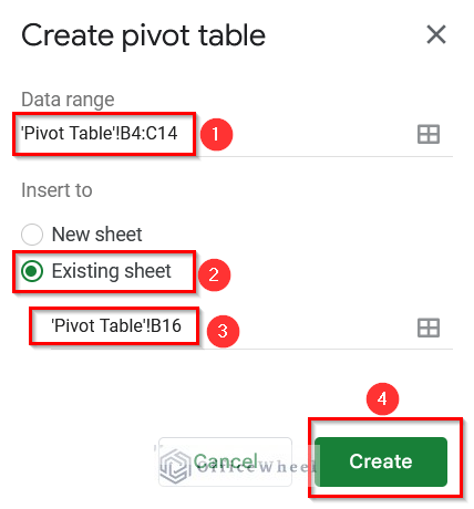 Creating Pivot Table and Using the COUNTA Function to Find and Remove Duplicates in Google Sheets