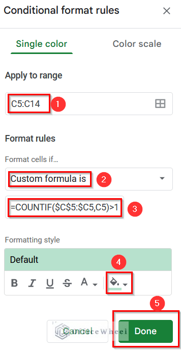 Using the COUNTIF Function to Find and Remove Duplicates in Google Sheets