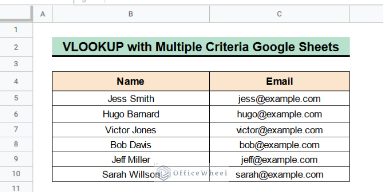 Vlookup With Multiple Criteria Google Sheets