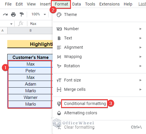 Highlight Duplicates in Single Column using conditional formatting