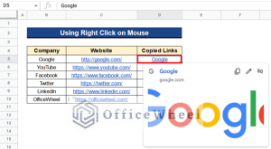 How to Copy and Paste Link in Google Sheets (6 Quick Methods)