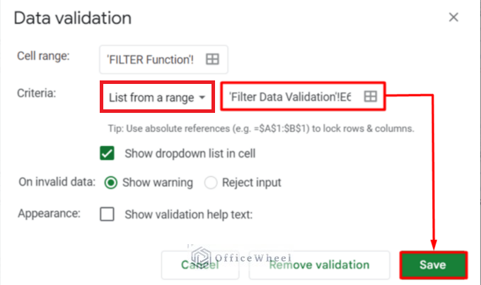 Use FILTER Function to Insert Dependent Dropdown Lists in Google Sheets
