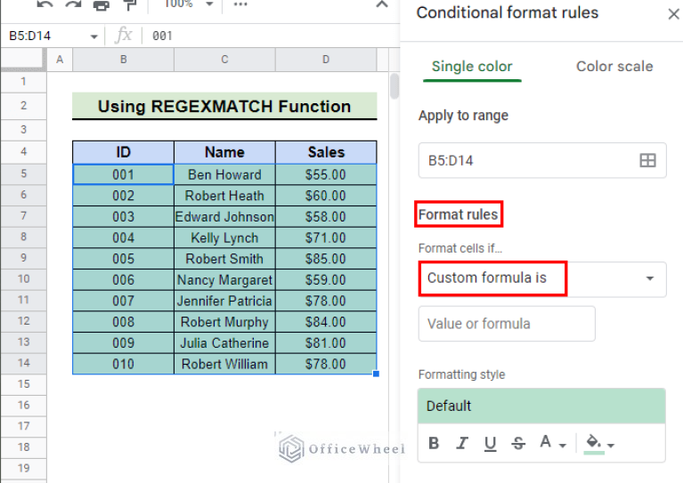 Highlight Row If Cell Contains Text With Conditional Formatting In 