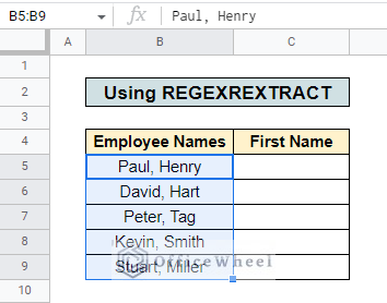 dataset for regexextract