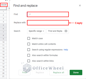 How to Remove Text after Character in Google Sheets (5 Methods)