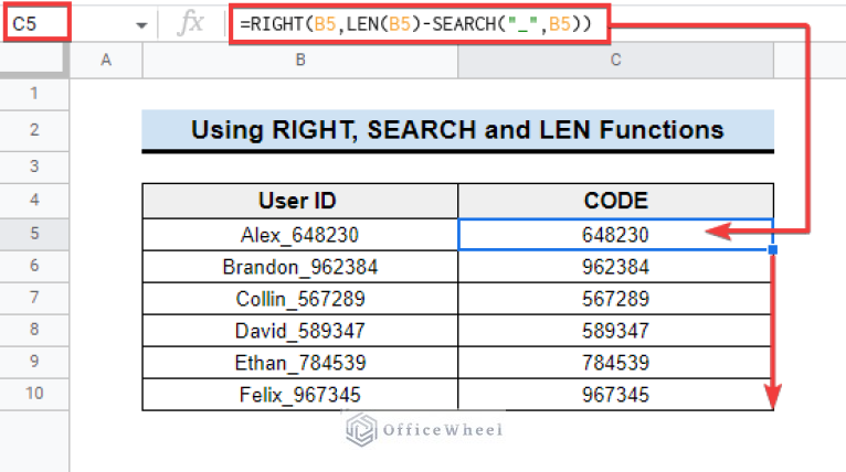 How to Use RIGHT Function in Google Sheets (6 Suitable Examples)
