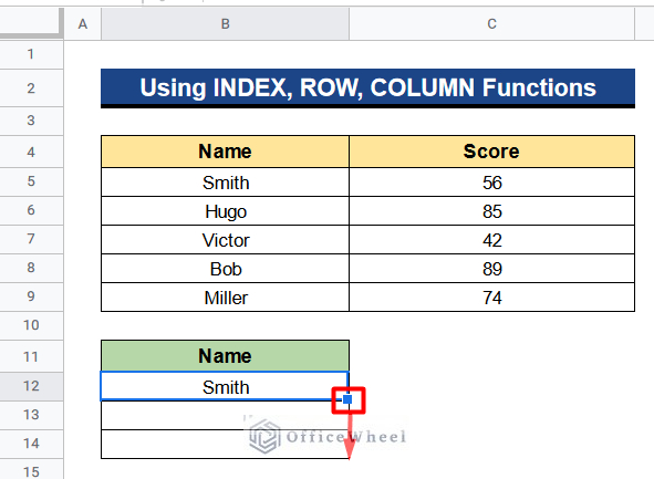 Transpose Multiple Rows into One Column in Google Sheets