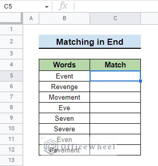 dataset for matching text in end with wildcards using if function