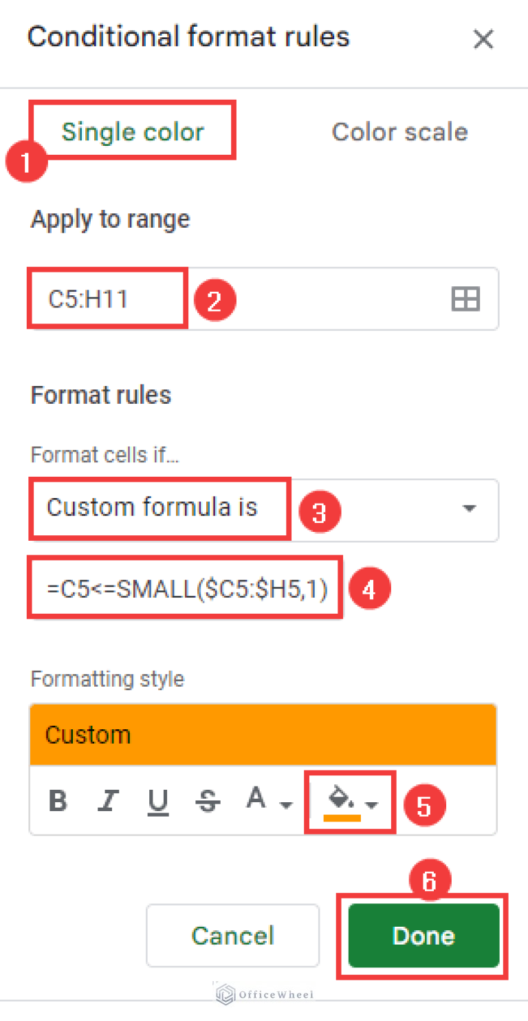 highlight-lowest-value-in-row-in-google-sheets-2-easy-ways