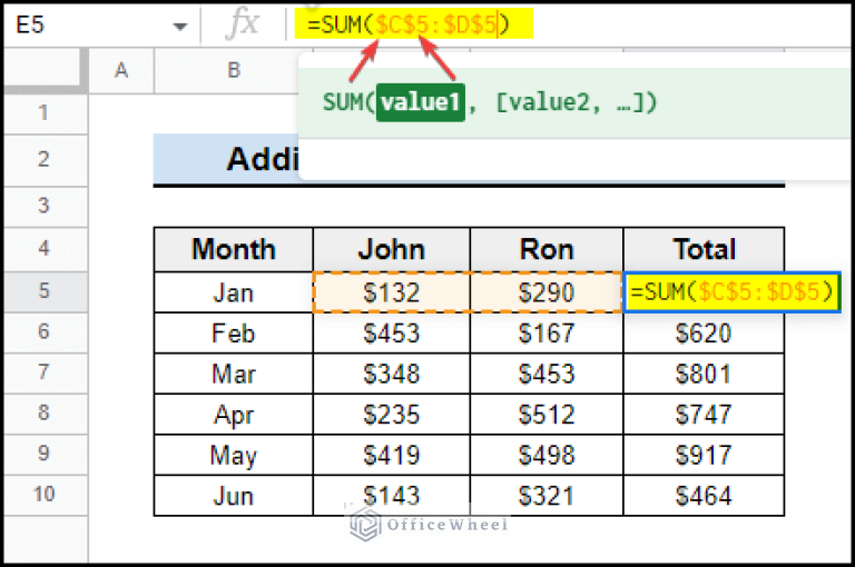 how-to-add-dollar-sign-in-google-sheets-2-suitable-examples