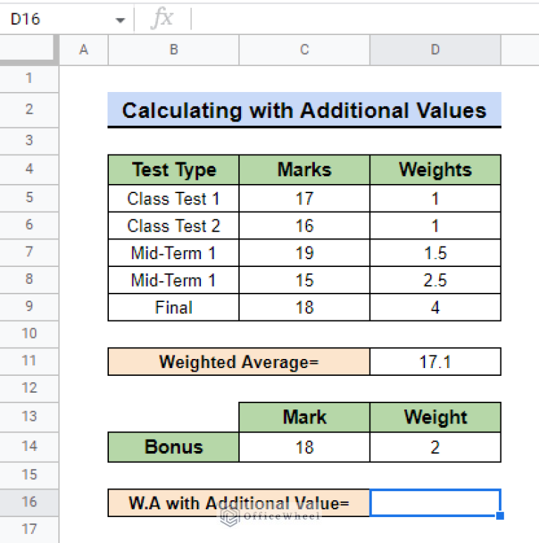 how-to-calculate-weighted-average-in-google-sheets