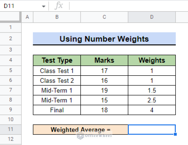 how-to-calculate-weighted-average-in-google-sheets