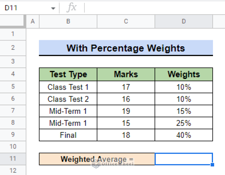 how-to-calculate-weighted-average-in-google-sheets