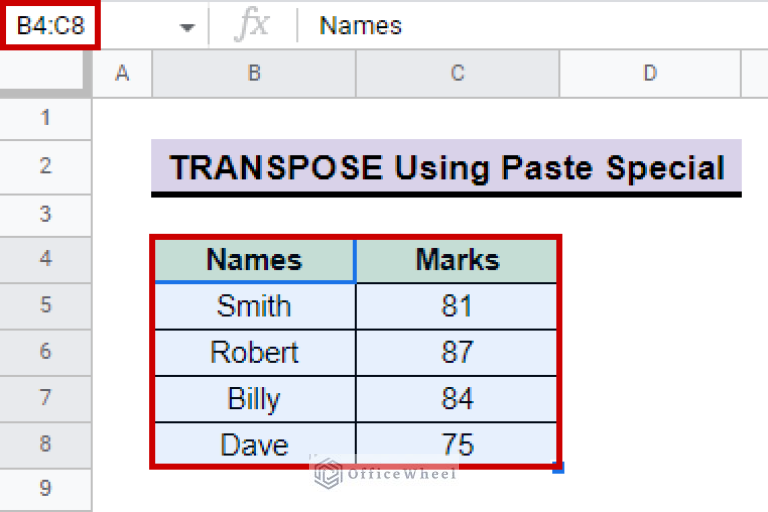 how-to-change-columns-to-rows-in-google-sheets-3-easy-ways