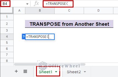 input transpose function for how to change columns to rows in google sheets from another sheet