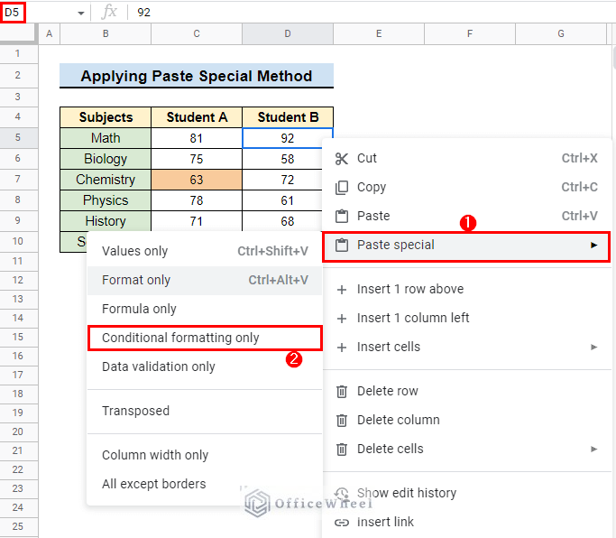 How To Copy And Paste Conditional Formatting In Google Sheets