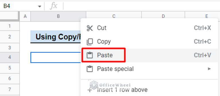 How To Copy And Paste Image In Google Sheets