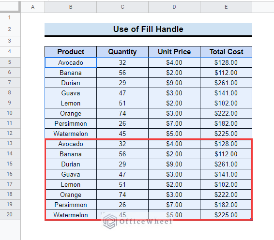  How To Copy And Paste Multiple Cells In Google Sheets 4 Ways 