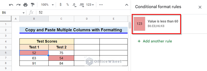 How to Copy and Paste Multiple Columns with Formatting in Google Sheets