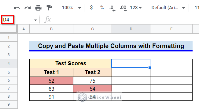 Column Copy How to Copy and Paste Multiple Columns in Google Sheets