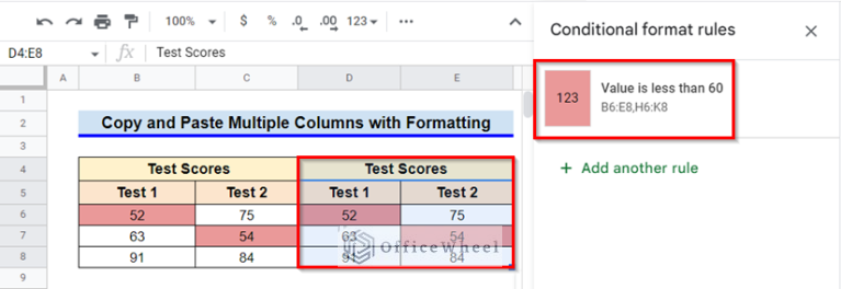 How to Copy and Paste Multiple Columns in Google Sheets