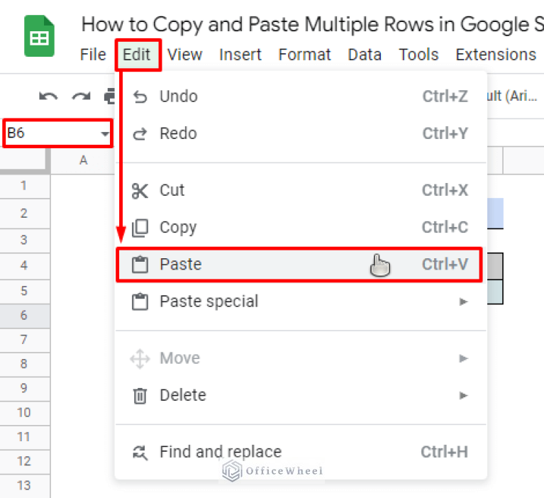 Copy And Paste Multiple Rows In Google Sheets