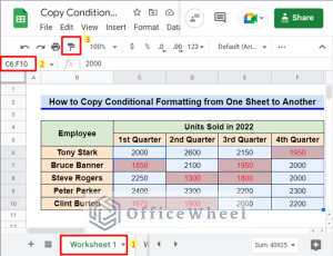 How to Copy Conditional Formatting to Other Cells in Google Sheets