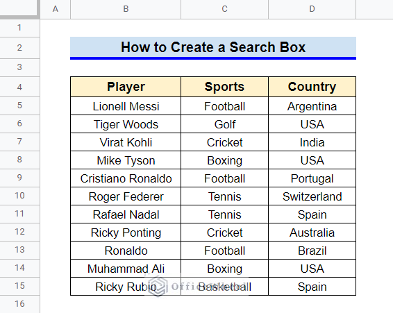  How To Create A Search Box In Google Sheets 4 Easy Methods 