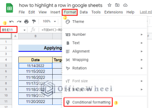 How to Highlight a Row in Google Sheets (3 Quick Methods)