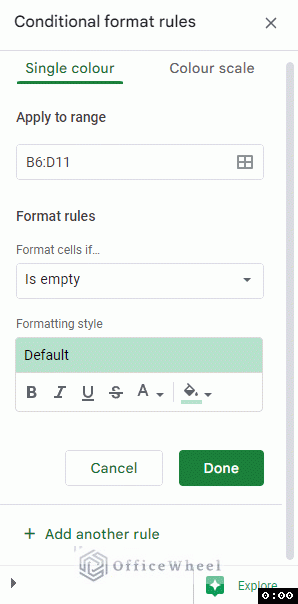 setting of custom formula to highlight duplicates in google sheets