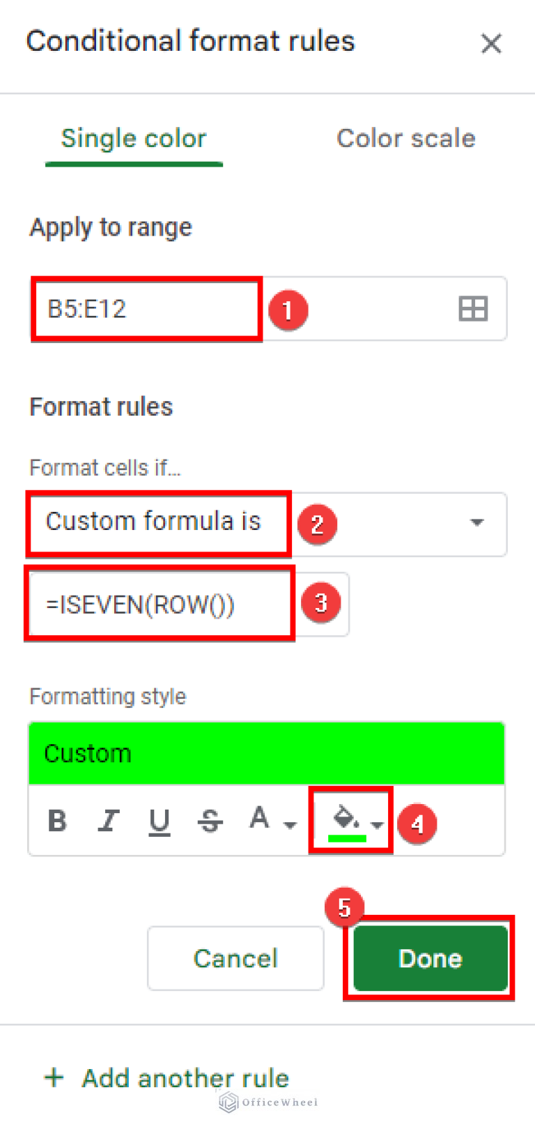 How to Highlight Every Other Row in Google Sheets (2 Methods)