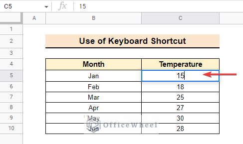 Use Keyboard Shortcut to Insert Degree Symbol
