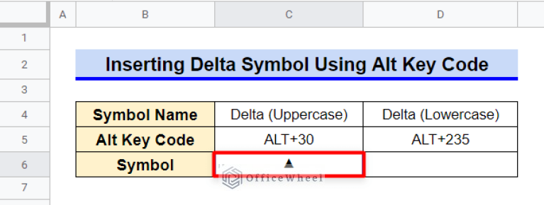 how-to-insert-delta-symbol-in-google-sheets-4-easy-methods