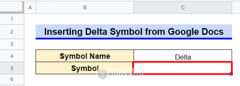 How to Insert Delta Symbol in Google Sheets (4 Easy Methods)