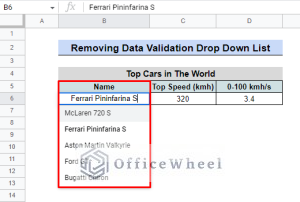 How to Remove Data Validation in Google Sheets - OfficeWheel