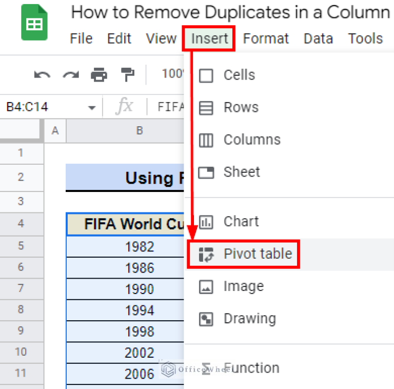 How to Remove Duplicates in a Column in Google Sheets (5 Ways)