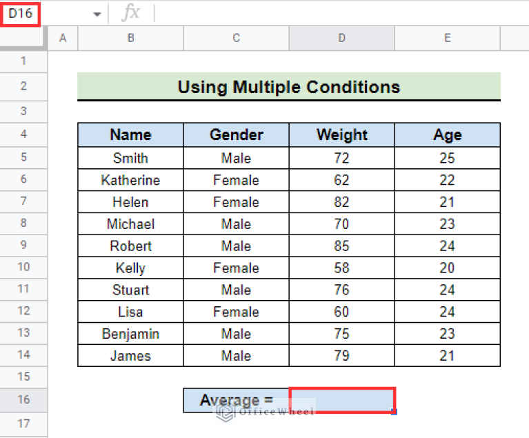 How to Use AVERAGEIFS Function in Google Sheets (4 Examples)