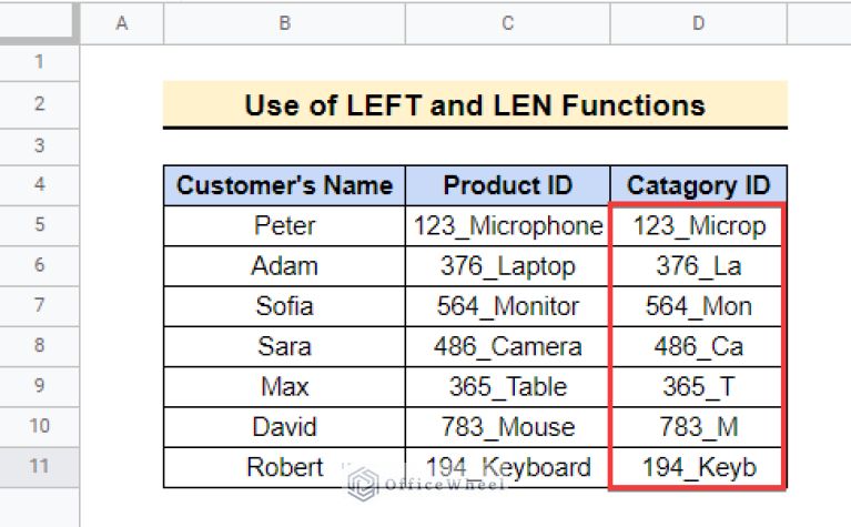 How to Use LEFT Function in Google Sheets (5 Suitable Examples)