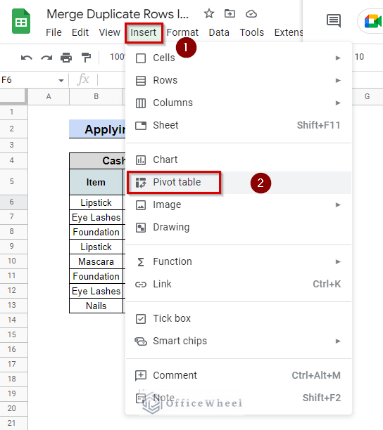 how to find pivot table in google sheet