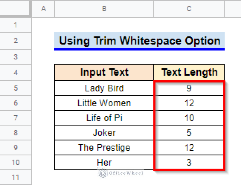 How to Use TRIM Function in Google Sheets (4 Easy Examples)